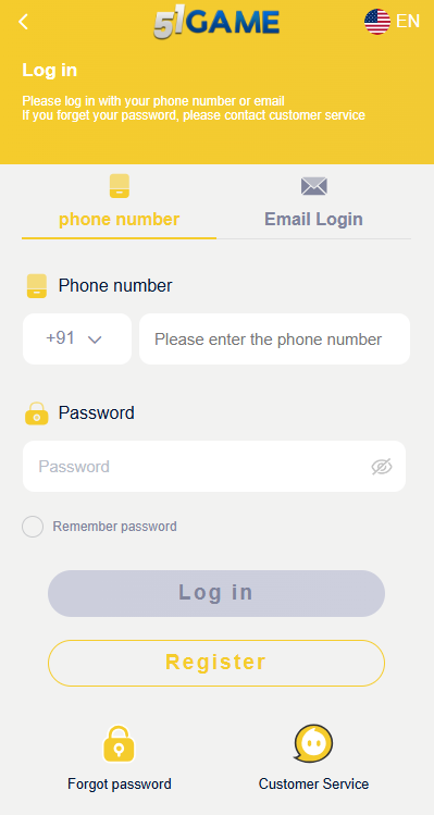 Login to Your 51 club Account